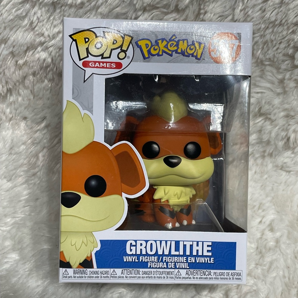 Funko Pop! vinyl figure Growlthe Pokémon series #597 Excellent Condition